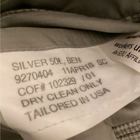 Ben Silver Charleston Tailored ,structured 100% Cashmere Blazer SZ 50L - Picture 11 of 11